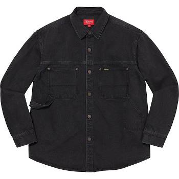 Supreme Denim Painter Shirts Black | MY390FM